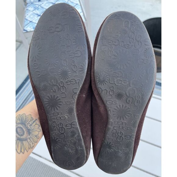 Ugg Alloway Chocolate Brian Loafers - Size 9 - Picture 8 of 9